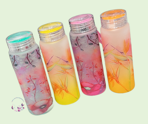 Ombre Glass Drink Bottles