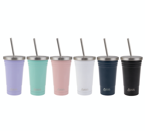 Smoothie Tumbler with Stainless Steel Straw