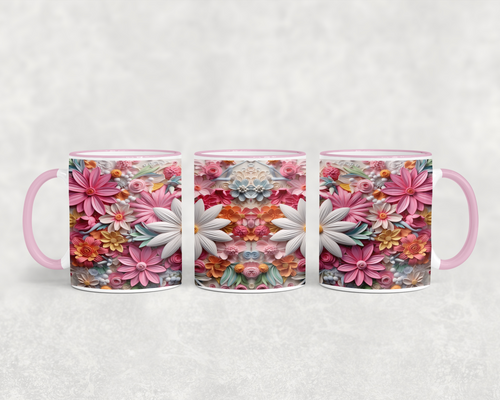 3D Pink Flowers