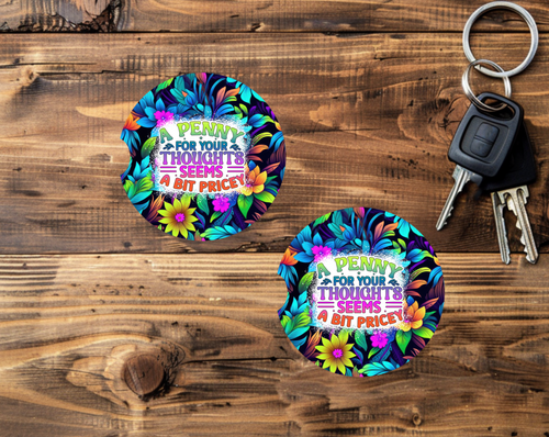 Sarcastic Quotes - Car Coaster