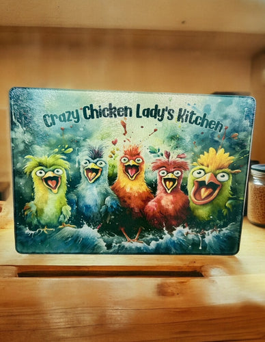 Crazy Chicken Lady's Kitchen - Cutting Board