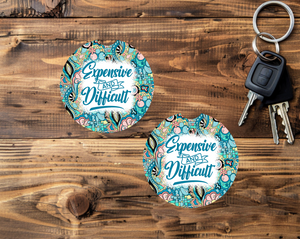 Sarcastic Car Coaster - 2 per pack