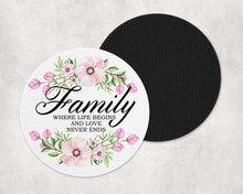 Load image into Gallery viewer, Family - Large Round Coasters - Choose Any 2 for $7.00
