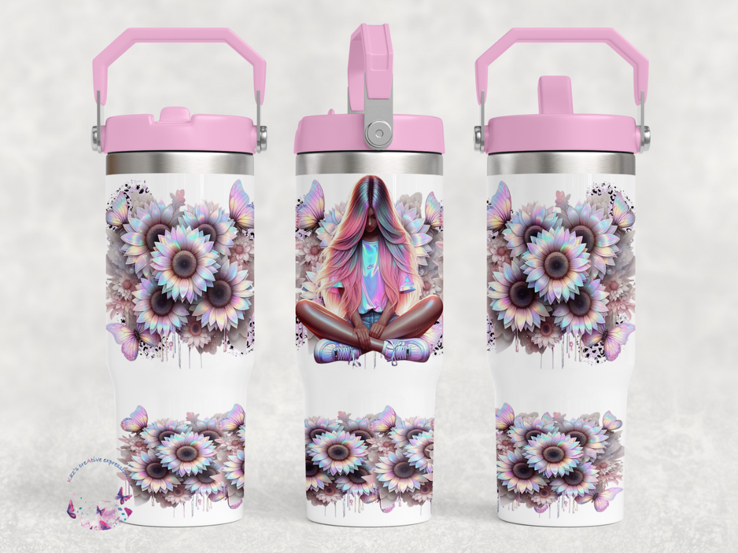 Holographic Girl - 30oz