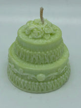 Load image into Gallery viewer, Wedding or Birthday Cake  – Novelty Palm Wax – Pillar Candles