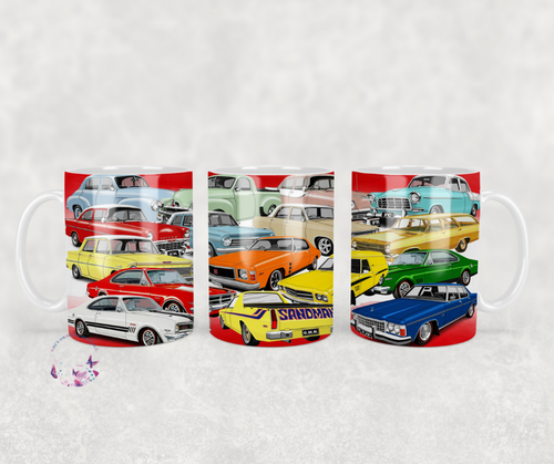Vintage Old Holden Cars Coffee Mug