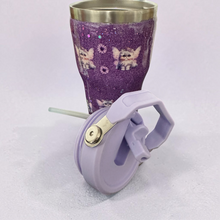 Load image into Gallery viewer, Kitten Princess - Glitter - Flip Top Straw Tumbler