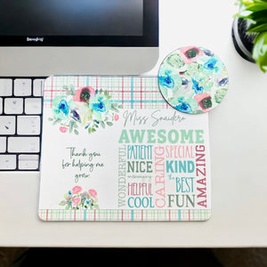 Teacher Appreciation - Personalised - Mouse Pad & Coaster