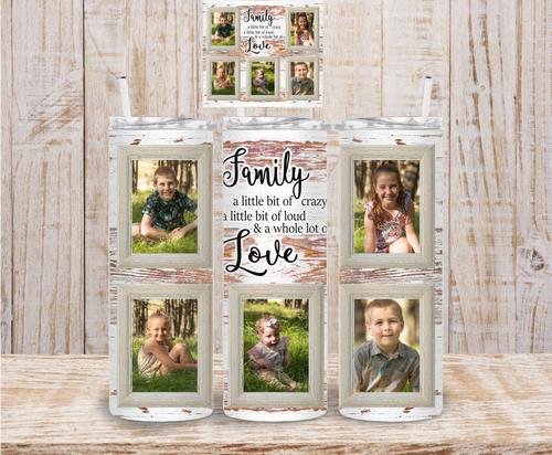 Customised Family Photo Tumbler