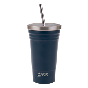 Smoothie Tumbler with Stainless Steel Straw