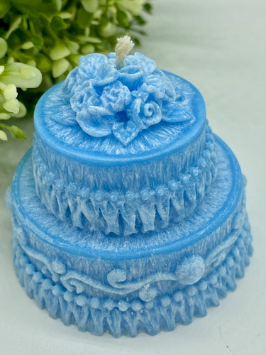 Wedding or Birthday Cake  – Novelty Palm Wax – Pillar Candles
